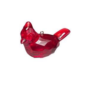 Red‎ Cardinal Crystal Expressions Acrylic Graceful Bird Ornament
